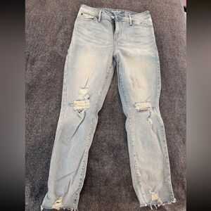 Levi's Light Blue Ripped Skinny Jeans